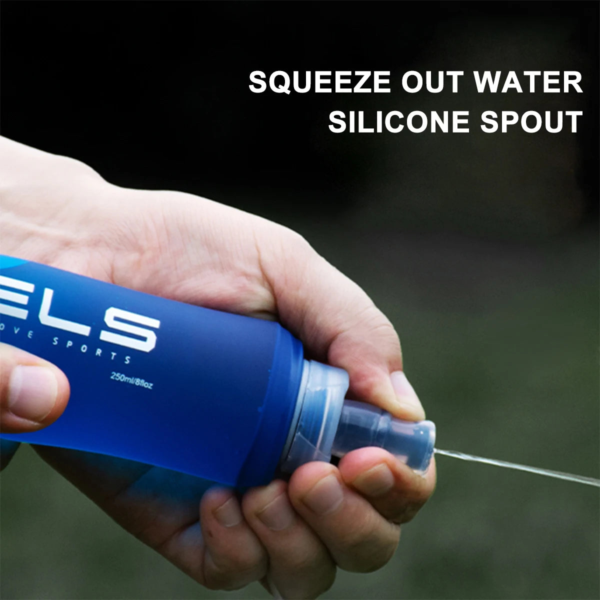 WRELS Soft Folding Water Bottle – BPA-Free Hydration Flask for Outdoor Sports